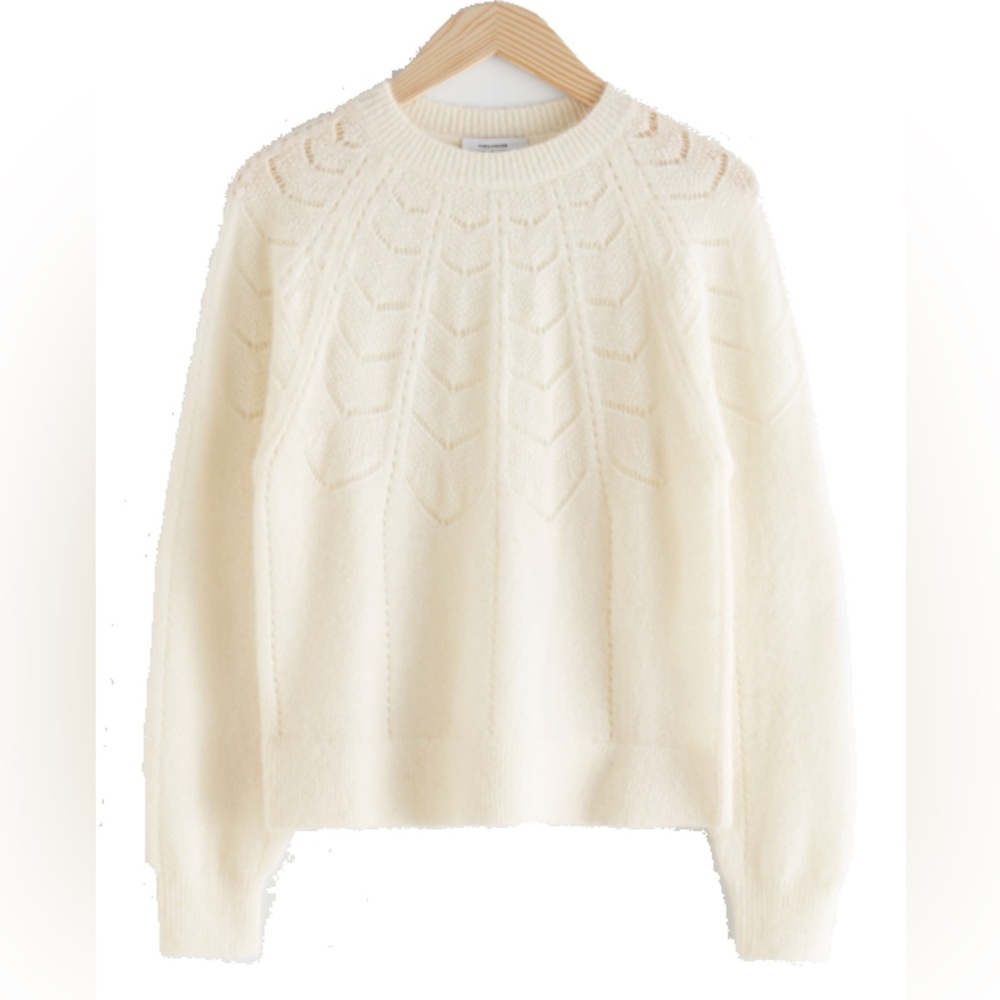 & other stories alpaca blend knitted sweater